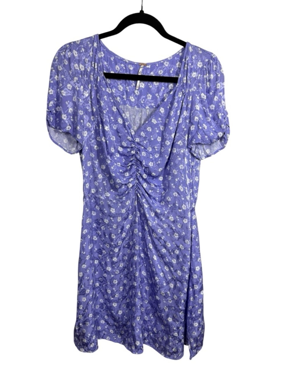 Free People Bond Street Mini Dress In Floral Lilac Size 10 - Picture 4 of 9